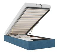 vidaXL Struttura Letto Pouf Senza Materasso 90x200 cm Velluto