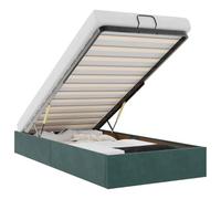 vidaXL Struttura Letto Pouf Senza Materasso 90x200 cm Velluto