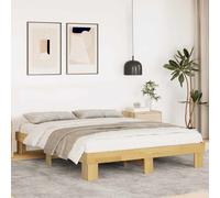 vidaXL Struttura Letto Senza Materasso 160x200 cm in Legno di Rovere, mobili Camera da Letto, Rete Letto, Letto Matrimoniale, Letto, Rete Letto