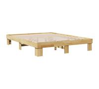 vidaXL Struttura Letto Senza Materasso 160x200 cm in Legno di Rovere, mobili Camera da Letto, Rete Letto, Letto Matrimoniale, Letto, Rete Letto