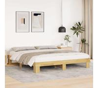 vidaXL Struttura Letto Senza Materasso 180x200 cm in Legno di Rovere, mobili Camera da Letto, Rete Letto, Letto Matrimoniale, Letto, Rete Letto