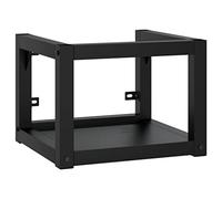 vidaXL Struttura per Lavabo a Parete Nera 40x38x31 cm in Ferro