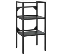 vidaXL Struttura per Lavabo da Bagno Nera 40x38x83 cm in Ferro