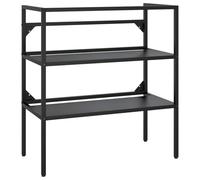 vidaXL Struttura per Lavabo da Bagno Nera 79x38x83 cm in Ferro