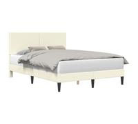 vidaXL Struttura per letto con testiera, 160 x 200 cm, in tessuto a coste, mobili per camera da letto moderni, struttura per letto rettangolare resistente, in velluto a coste resistente, compensato
