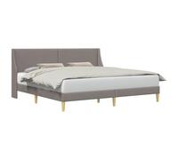 vidaXL Struttura per letto con testiera Piastra di collegamento, letto moderno, design rettangolare, rivestito in tessuto, mobile funzionale, base compatta ed elegante