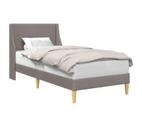 vidaXL Struttura per letto con testiera Piastra di collegamento, Mobili eleganti per la camera da letto, Telaio per letto rettangolare, base in tessuto minimalistico, design moderno, decorazione