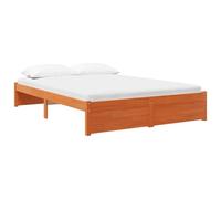 vidaXL Struttura per letto in pino massello, camera da letto, rettangolare, moderna, durevole, mobili per uno spazio contemporaneo, per una vita organizzata e relax