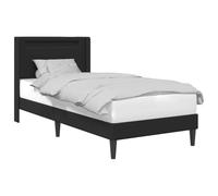 vidaXL Struttura per letto nero 90 x 200 cm, pelle sintetica, letto moderno per camera da letto, piattaforma elegante, design resistente, esperienza di sonno raffinata