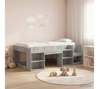 vidaXL Struttura per Letto per Bambini con Ripostiglio Sonoma grigio