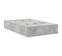 vidaXL Struttura Letto con Contenitore Grigio in MDF, Misura 120 x 200 cm. Design Moderno, Perfetta per la Camera da Letto o per la Stanza degli Ospiti. Mobili minimalisti e contemporanei, autonomi.