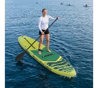 vidaXL SUP Board con Seggiolino 2-in-1 POSEIDON 305 x 76 x 15 cm Verde