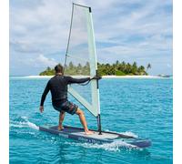 vidaXL SUP gonfiabile con vela HYDROS 330 x 76 x 15 cm Turchese per