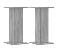 vidaXL Lautsprecherständer 2 Stk. Grau Sonoma 30x30x60cm Holzwerkstoff