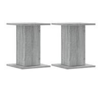 vidaXL Supporti Altoparlanti 2 pz Grigio Sonoma 30x30x40cm Multistrato, stand per altoparlanti, supporto per altoparlanti da tavolo, supporto per altoparlanti surround
