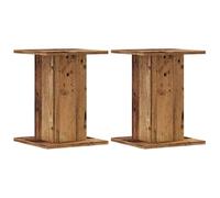 vidaXL Lautsprecherständer 2 Stk. Altholz-Optik 30x30x40 cm