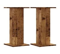 vidaXL Supporti Altoparlanti 2 pz Legno 30x30x60 cm Legno Multistrato, stand per altoparlanti, supporto per altoparlanti da tavolo, supporto per altoparlanti surround