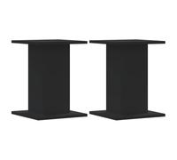 vidaXL Supporti Altoparlanti 2 pz Neri 30x30x40cm in Legno Multistrato, stand per altoparlanti, supporto per altoparlanti da tavolo, supporto per altoparlanti surround