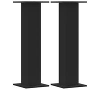 vidaXL Supporti Altoparlanti 2 pz Neri 30x30x95cm in Legno Multistrato