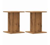 vidaXL Supporti Altoparlanti 2 pz Rovere 30x30x40 cm in Multistrato, stand per altoparlanti, supporto per altoparlanti da tavolo, supporto per altoparlanti surround
