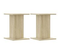vidaXL Supporti Altoparlanti 2 pz Rovere 30x30x40 cm in Multistrato, stand per altoparlanti, supporto per altoparlanti da tavolo, supporto per altoparlanti surround