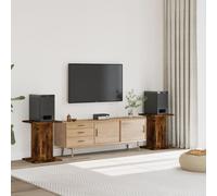 vidaXL Supporti Altoparlanti 2 pz Rovere 30x30x40 cm Legno Multistrato