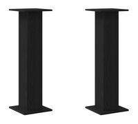 vidaXL Lautsprecherständer 2 pcs Schwarze Eiche 30 x 30 x 95 cm