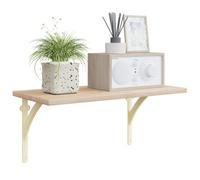 vidaXL Supporti per mensole da parete 2 pz Bianco Antico