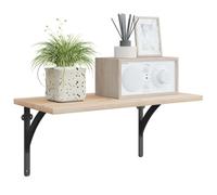 vidaXL Supporti per mensole da parete 2 pz Nero 14.5 x 14.5 x 3.5 cm