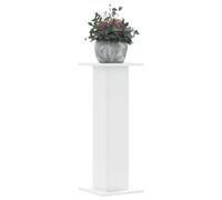vidaXL Supporti per Piante 2 pz Bianchi 30x30x80 cm Legno Multistrato, Supporto per Fiori, Porta Fiori, Supporto per Piante da Interno, Porta Piante