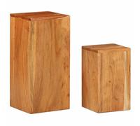 vidaXL Supporti per piante – Legno massello di acacia, 2 pz