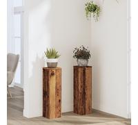 vidaXL Supporti per Piante 2 pz Legno 17x17x60 cm Legno Multistrato