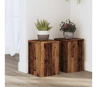 vidaXL Supporti per Piante 2 pz Legno 20x20x30 cm Legno Multistrato