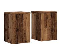 vidaXL Supporti per Piante 2 pz Legno 25x25x35 cm Legno Multistrato