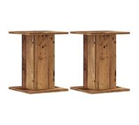 vidaXL Supporti per Piante 2 pz Legno Vecchio 30x30x40 cm Truciolato