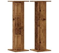 vidaXL Supporti per Piante 2 pz Legno Vecchio 30x30x95 cm Truciolato, Supporto per Fiori, Porta Fiori, Supporto per Piante da Interno, Porta Piante
