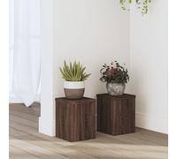 vidaXL Supporti per Piante 2 pz Marrone 15x15x20 cm Legno Multistrato
