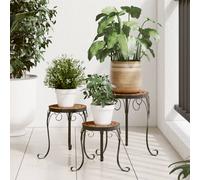 vidaXL Supporti per Piante 3 pz Terracotta in Ceramica