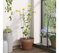 vidaXL Supporti per Piante da Giardino 20 pz Verde Scuro 61 cm Acciaio