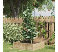 vidaXL Supporti Piante da Giardino con 4 Anelli 5pz Verde 90cm Acciaio