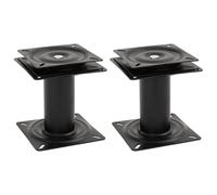 vidaXL Supporti Sedile Barca 2pzcon Sedile Girevole a 360° in Acciaio, Supporto per Sedile da Barca Girevole, Base per Sedile da Barca Girevole, Supporti per sedie Barca girevoli