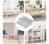 vidaXL Supporto 12 pcs Zincato 106 x 55 x 1,5mm Acciaio, Accessori hardware, supporti per progetti, connettori angolari, staffe per fai-da-te, strumenti in acciaio