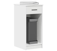 vidaXL Supporto a Torre per Computer con Cassetto Bianco 35x45x77 cm
