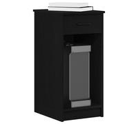 vidaXL Supporto a Torre per Computer con Cassetto Nero 35x45x77 cm