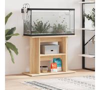 vidaXL Supporto Acquario 80x35x60cm in Legno Multistrato Rovere Sonoma