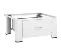 vidaXL Supporto Alzatina per Lavatrice con Cassetto Bianco