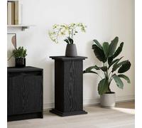 vidaXL Supporto di esposizione con porta Rovere Nero 31 x 30 x 60 cm