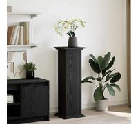 vidaXL Supporto di esposizione con porta Rovere Nero 31 x 30 x 90 cm