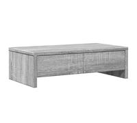 vidaXL Supporto Monitor con Cassetti Grigio 50x27x15 cm in Truciolato