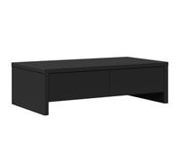 vidaXL Supporto Monitor con Cassetti Nero 50x27x15 cm in Truciolato, Rialzo per Monitor, Supporto per scrivania per Monitor, scrivania con ripiano per Monitor